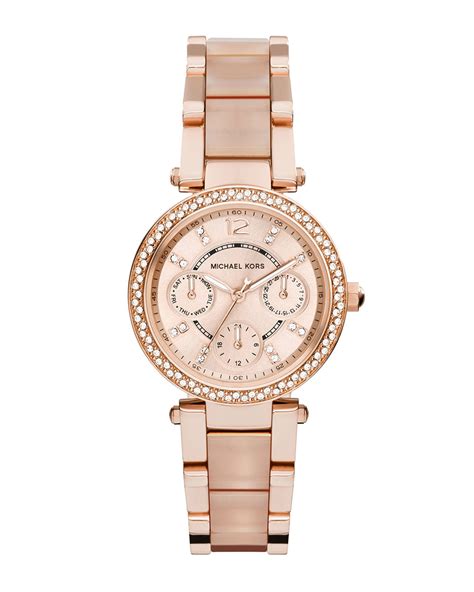 michael kors parker mini gold|Mini Parker Rose Gold.